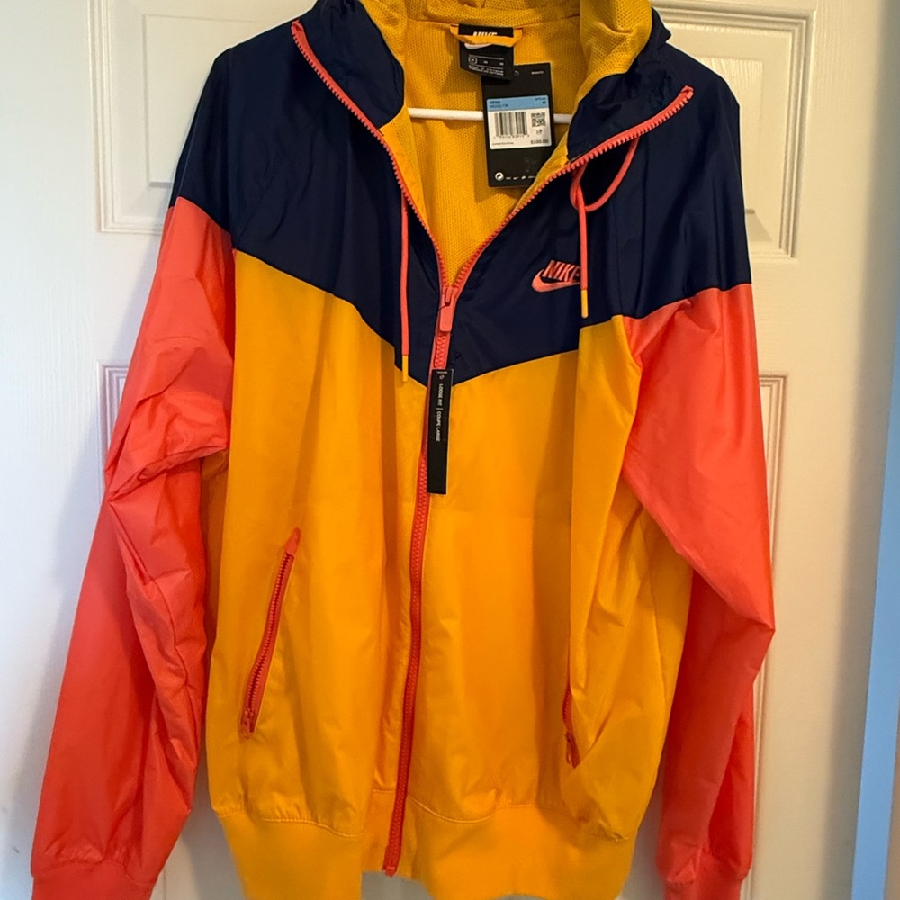 Nike Yellow and Blue Mesh Jacket